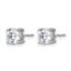 14K White Gold 6 ct Certified Lab-Created Diamond VS+ F+, 4-Prong Screw-Back Stud Earrings