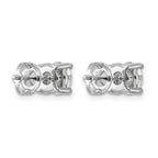 14K White Gold 7 ct Certified Lab-Created Diamond VS/SI+ G+, 4-Prong Screw-Back Stud Earrings