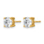 14K Yellow Gold 2 ct Certified Lab-Created Diamond VS/SI+ G+, 4-Prong Screw-Back Stud Earrings