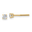 14K Yellow Gold 1/4 ct Lab-Created Diamond VS/SI+ G+, 4-Prong Screw-Back Stud Earrings