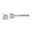 14K White Gold 1/3 ct Lab-Created Diamond VS/SI+ G+, 4-Prong Screw-Back Stud Earrings