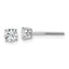 14K White Gold 3/4 ct Lab-Created Diamond VS+ F+, 4-Prong Screw-Back Stud Earrings