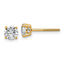 14K Yellow Gold 1 ct Lab-Created Diamond VS+ F+, 4-Prong Screw-Back Stud Earrings