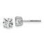 14K White Gold 1 1/2 ct Lab-Created Diamond VS/SI+ G+, 4-Prong Screw-Back Stud Earrings