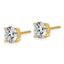 14K Yellow Gold 3 ct Lab-Created Diamond VS/SI+ G+, 4-Prong Screw-Back Stud Earrings