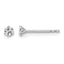 14K White Gold 1/6 ct Lab-Created Diamond VS/SI+ G+, 3-Prong Stud Earrings