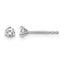 14K White Gold 1/5 ct Certified Lab-Created Diamond VS+ F+, 3-Prong Stud Earrings