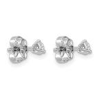 Platinum 1/4 ct Lab-Created Diamond VS+ F+, 3-Prong Stud Earrings