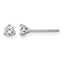14K White Gold 1/4 ct Lab-Created Diamond VS/SI+ G+, 3-Prong Stud Earrings