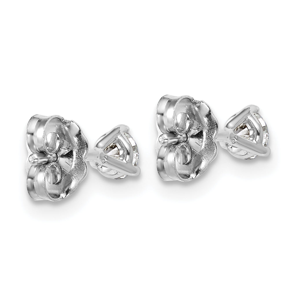 Platinum 1/3 ct Certified Lab-Created Diamond VS+ F+, 3-Prong Stud Earrings