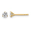 14K Yellow Gold 3/8 ct Lab-Created Diamond VS/SI+ G+, 3-Prong Stud Earrings