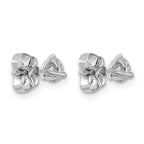 Platinum 1/2 ct Certified Lab-Created Diamond VS+ F+, 3-Prong Stud Earrings