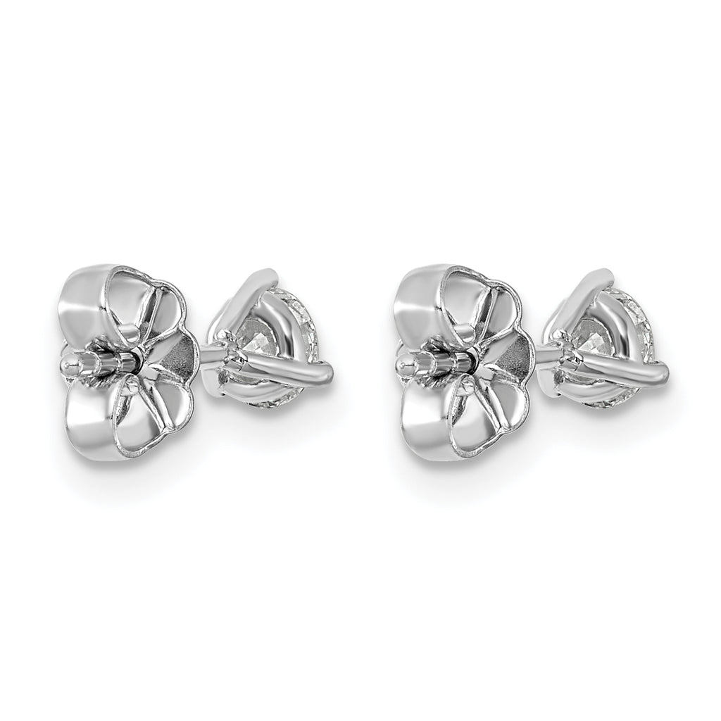 Platinum 1/2 ct Lab-Created Diamond VS+ F+, 3-Prong Stud Earrings