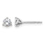 14K White Gold 1/2 ct Certified Lab-Created Diamond VS/SI+ G+, 3-Prong Stud Earrings