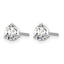 14K White Gold 3/4 ct Lab-Created Diamond VS/SI+ G+, 3-Prong Stud Earrings