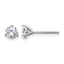 14K White Gold 3/4 ct Certified Lab-Created Diamond VS+ F+, 3-Prong Stud Earrings