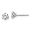 Platinum 1 ct Lab-Created Diamond VS+ F+, 3-Prong Stud Earrings