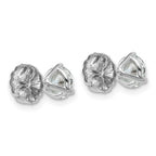 18K White Gold 1 1/2 ct Lab-Created Diamond VS+ F+, 3-Prong Stud Earrings