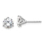 Platinum 1 1/2 ct Certified Lab-Created Diamond VS+ F+, 3-Prong Stud Earrings