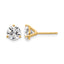 14K Yellow Gold 1 3/4 ct Lab-Created Diamond VS/SI+ G+, 3-Prong Stud Earrings