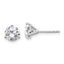 Platinum 2 1/2 ct Lab-Created Diamond VS+ F+, 3-Prong Stud Earrings