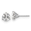 18K White Gold 3 ct Lab-Created Diamond VS+ F+, 3-Prong Stud Earrings