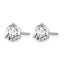 14K White Gold 3 ct Certified Lab-Created Diamond VS+ F+, 3-Prong Stud Earrings