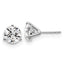Platinum 4 ct Certified Lab-Created Diamond VS+ F+, 3-Prong Stud Earrings