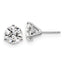 Platinum 5 ct Certified Lab-Created Diamond VS+ F+, 3-Prong Stud Earrings