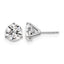 14K White Gold 5 ct Certified Lab-Created Diamond VS/SI+ G+, 3-Prong Stud Earrings