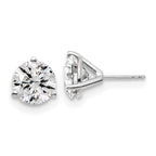 Platinum 6 ct Lab-Created Diamond VS+ F+, 3-Prong Stud Earrings