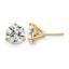 14K Yellow Gold 6 ct Lab-Created Diamond VS/SI+ G+, 3-Prong Stud Earrings