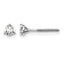 14K White Gold 1/3 ct Lab-Created Diamond VS/SI+ G+, 3-Prong Screw-Back Stud Earrings