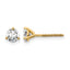 14K Yellow Gold 5/8 ct Certified Lab-Created Diamond VS/SI+ G+, 3-Prong Screw-Back Stud Earrings
