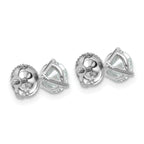 14k 1 1/2 carat Certified Lab Grown Diamond VS/SI+ G+ Round Complete Three Prong Stud Earrings