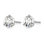 14K White Gold 1 3/4 ct Lab-Created Diamond VS/SI+ G+, 3-Prong Screw-Back Stud Earrings