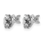 14K White Gold 1/4 ct Lab-Created Diamond VS/SI+ G+, Princess-Cut 4-Prong Stud Earrings
