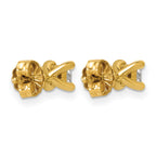 14K Yellow Gold 1/3 ct Lab-Created Diamond VS/SI+ G+, Princess-Cut 4-Prong Stud Earrings