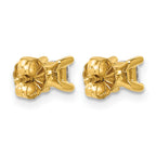 14K Yellow Gold 1/2 ct Certified Lab-Created Diamond VS/SI+ G+, Princess-Cut 4-Prong Stud Earrings