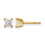 14K Yellow Gold 5/8 ct Certified Lab-Created Diamond VS/SI+ G+, Princess-Cut 4-Prong Stud Earrings