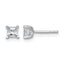 14K White Gold 3/4 ct Certified Lab-Created Diamond VS/SI+ G+, Princess-Cut 4-Prong Stud Earrings
