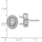 14K White Gold 1/2 ct Lab-Created Diamond VS/SI+ G+ Halo Earrings