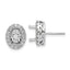 14K White Gold 1/2 ct Lab-Created Diamond VS/SI+ G+ Halo Earrings