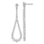 14K White Gold 3 ct Lab-Created Diamond VS/SI+ G+ Halo Earrings