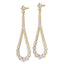 14K Yellow Gold 3 ct Lab-Created Diamond VS/SI+ G+ Halo Earrings
