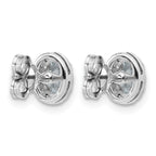 14K Yellow Gold 5/8 ct Lab-Created Diamond VS+ F+ Halo Earrings