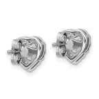 14K White Gold 1/4 ct Lab-Created Diamond VS/SI+ G+ Halo Earrings
