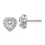 14K White Gold 1 1/4 ct Lab-Created Diamond VS/SI+ G+ Halo Earrings
