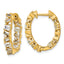14k 2 carat Lab Grown Diamond VS+ F+ Complete Hinged In and Out Hoop Earrings