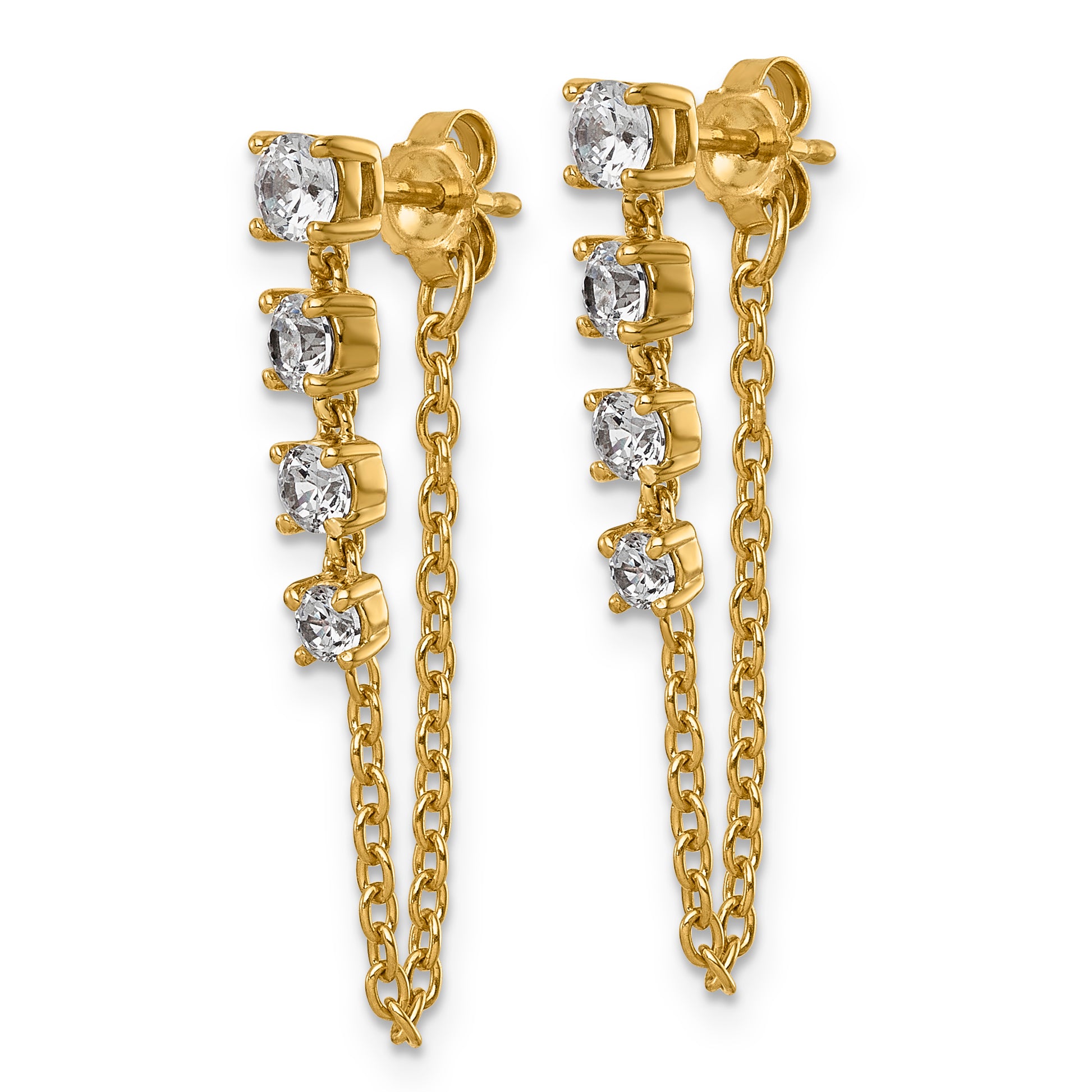 14ky Lab Grown VS/SI+ G+ Complete Diamond Earrings